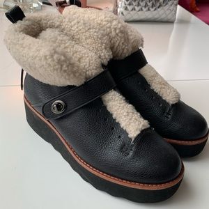 Coach shearling winter boots 38.5
